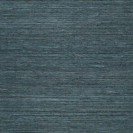 Schumacher Haruki Sisal Peacock Wallpaper