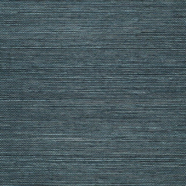 Schumacher Haruki Sisal Peacock Wallpaper
