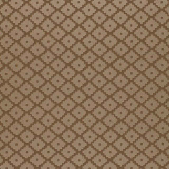 Schumacher Ziggurat Mink Wallpaper