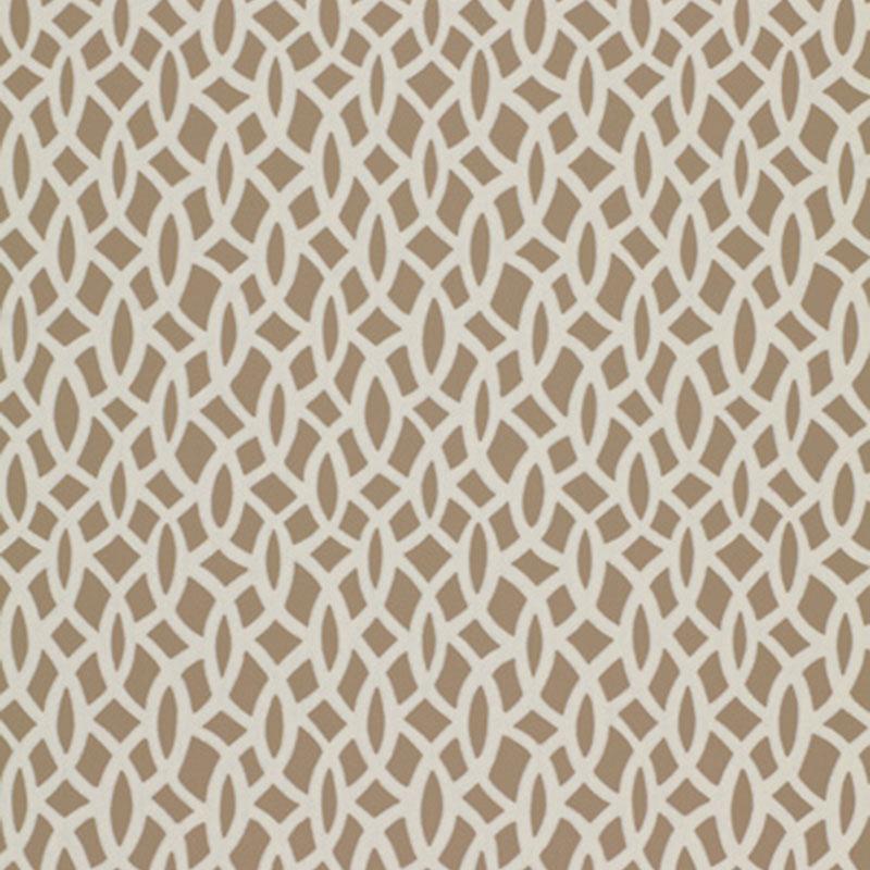Schumacher Chain Link Flax Wallpaper