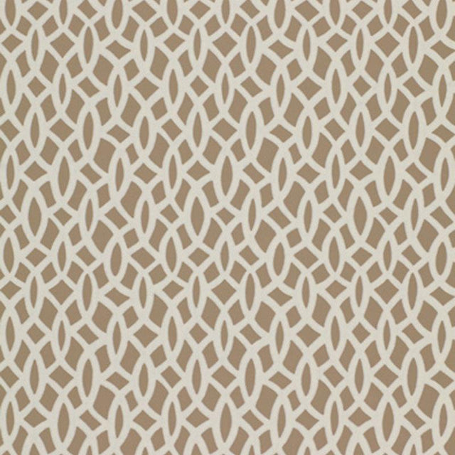 Schumacher Chain Link Flax Wallpaper