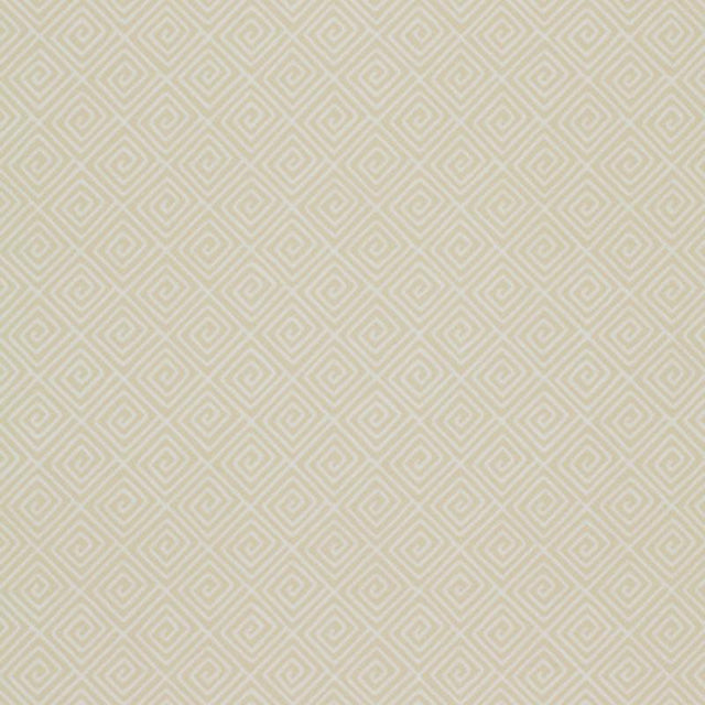 Schumacher Greek Key Bone Wallpaper