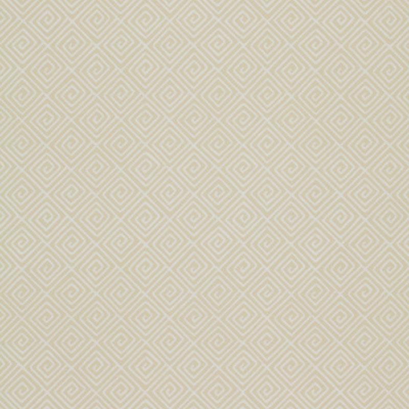 Schumacher Greek Key Bone Wallpaper