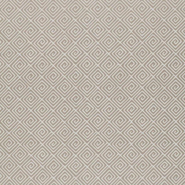 Schumacher Greek Key Silver Wallpaper