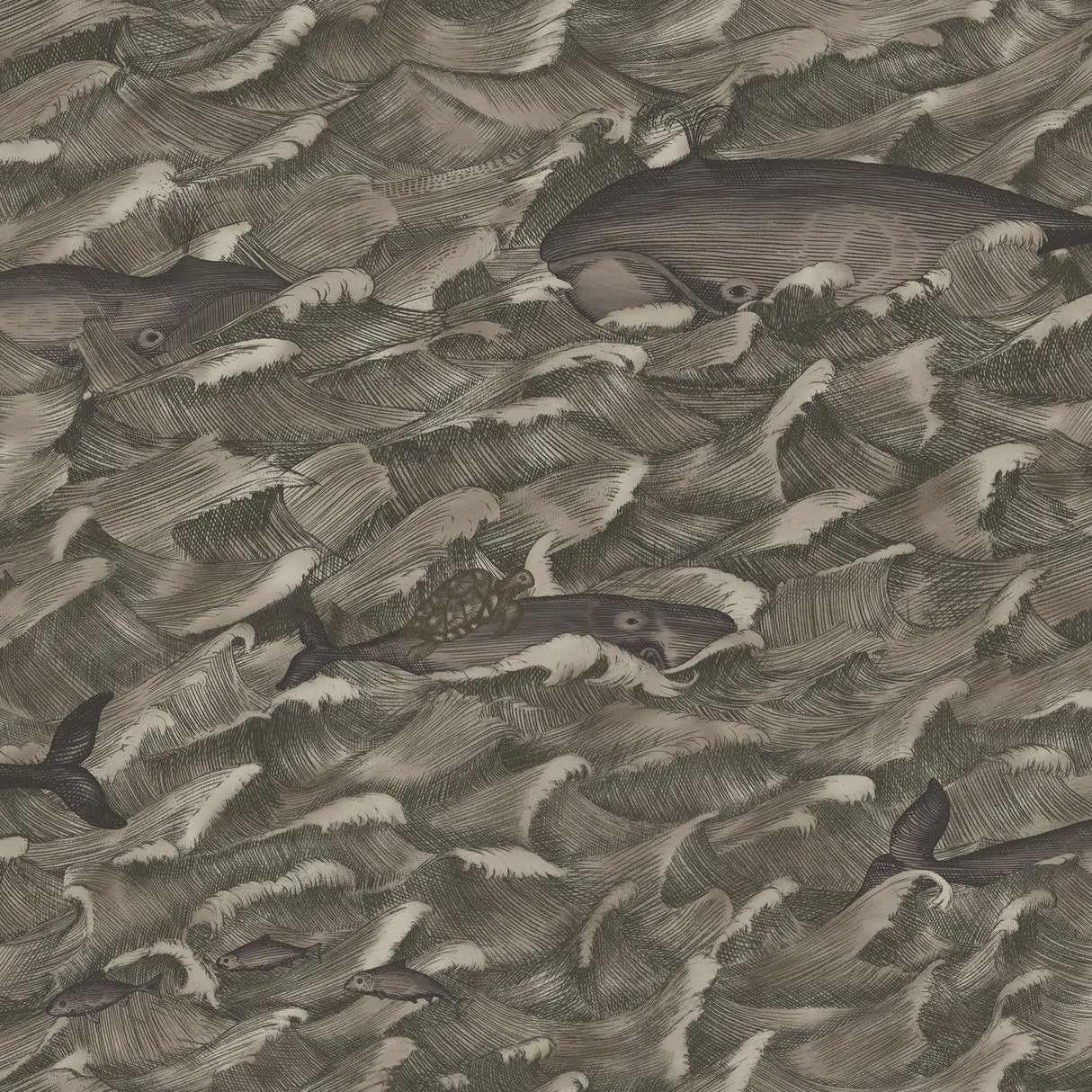 Cole & Son MELVILLE MT CHARCOAL Wallpaper