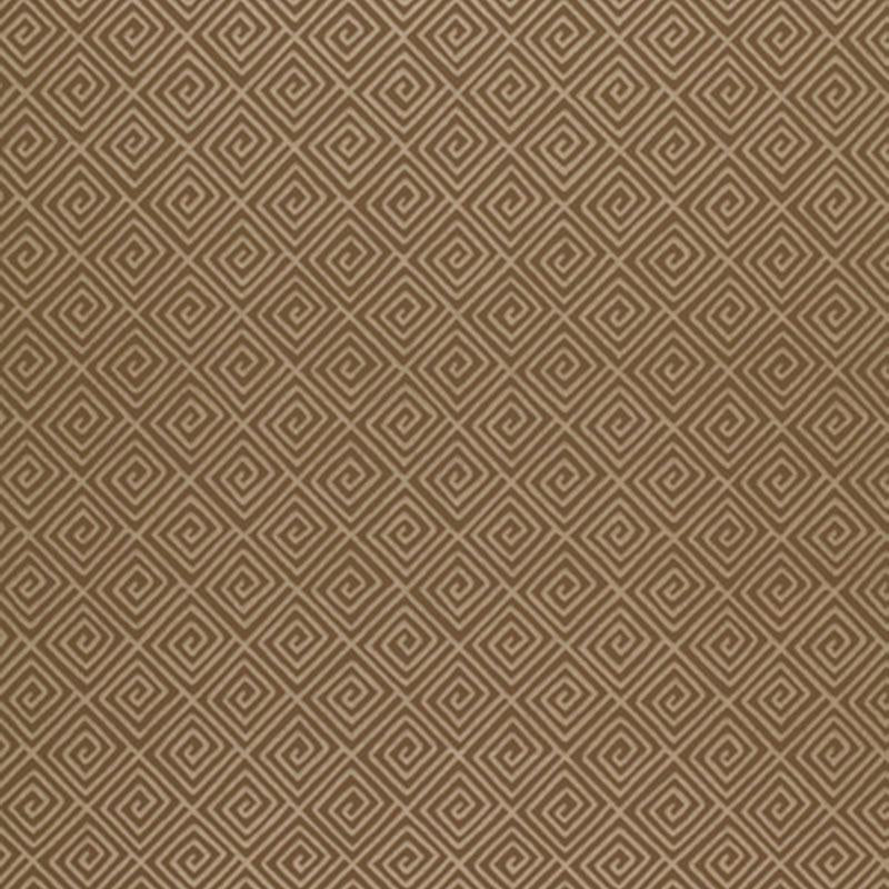 Schumacher Greek Key Mink Wallpaper