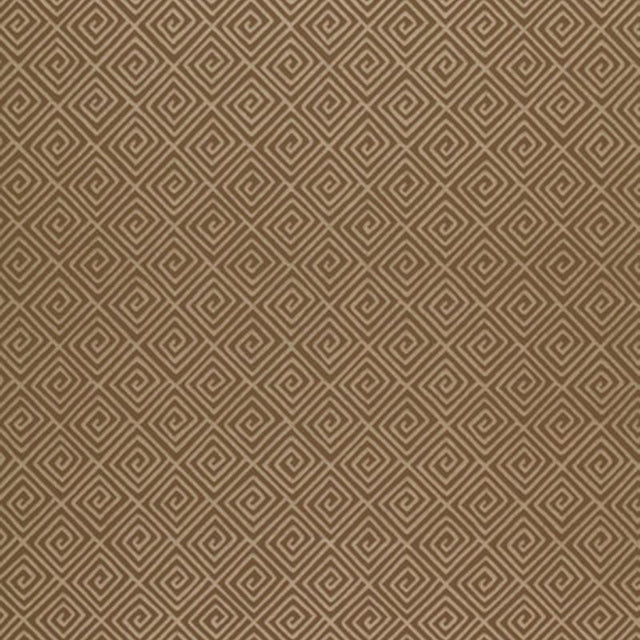 Schumacher Greek Key Mink Wallpaper