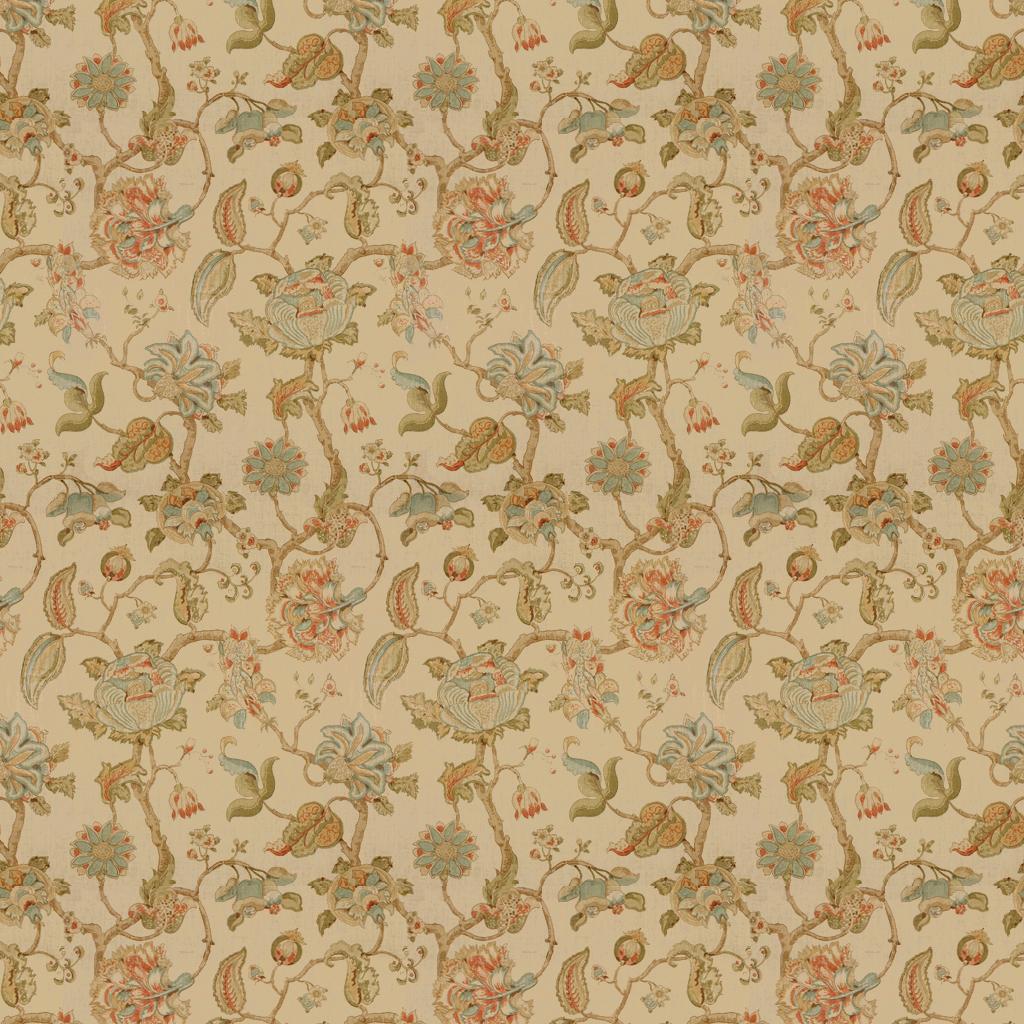 Lee Jofa TIDEWATER BLOCK CLAY/TEAL Fabric