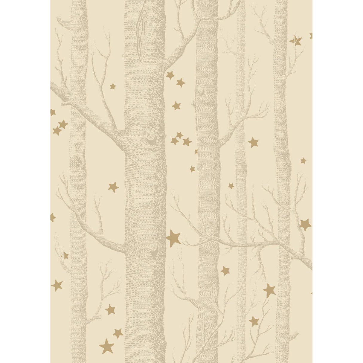 Cole & Son WOODS & STARS BUFF/GOLD Wallpaper