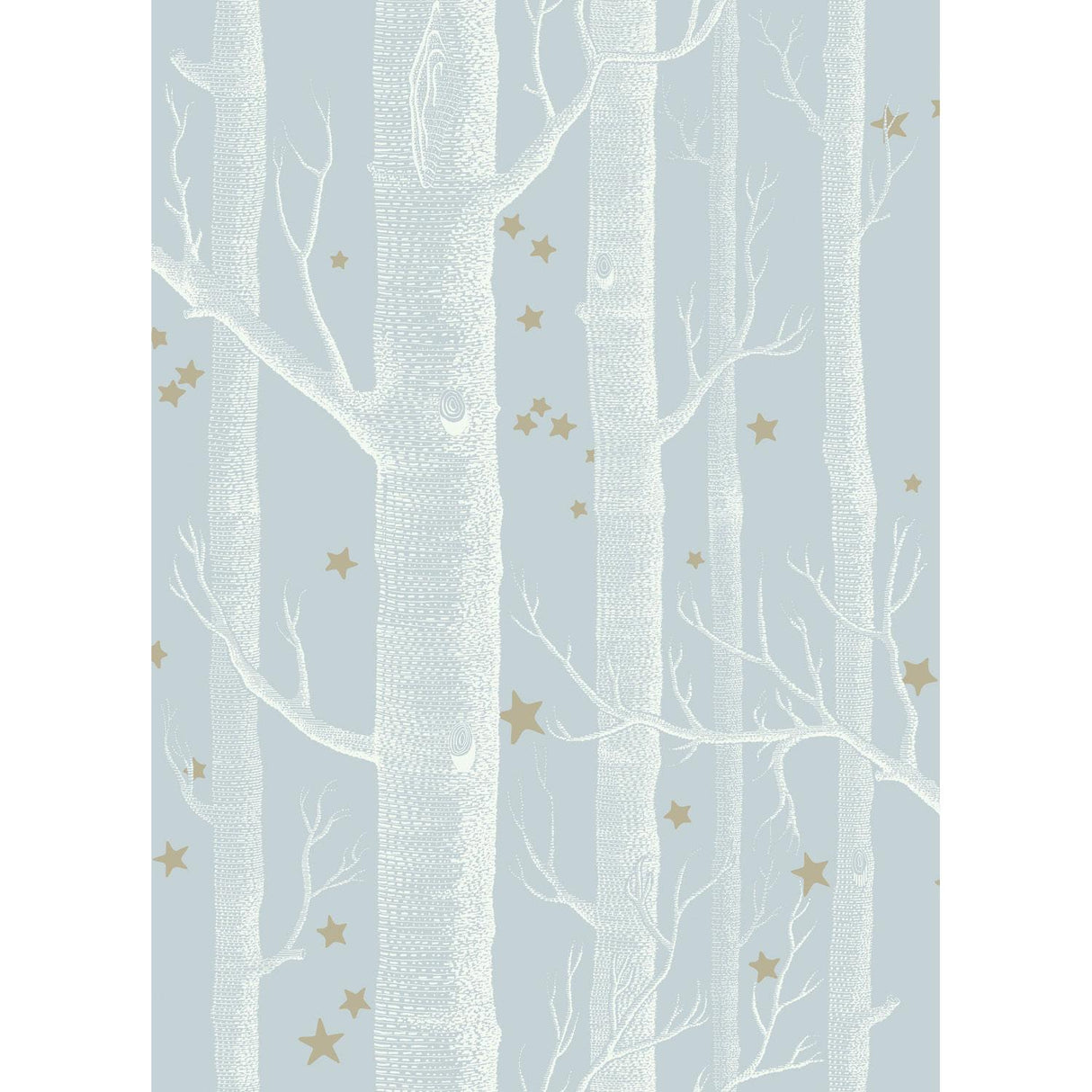 Cole & Son WOODS & STARS POWDER BLUE Wallpaper
