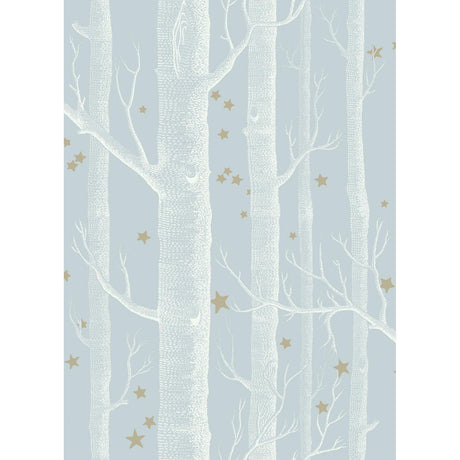 Cole & Son WOODS & STARS POWDER BLUE Wallpaper