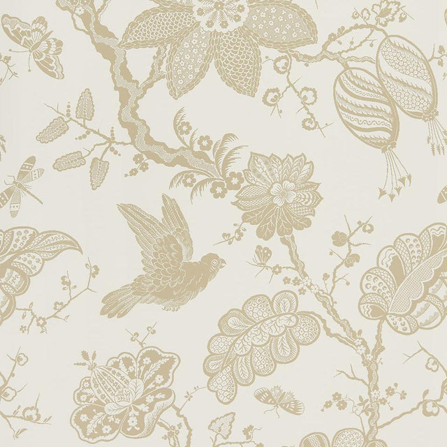 Schumacher Bali Vine Sandstone Wallpaper