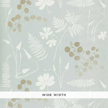 Schumacher Modern Botanical Slate Wallpaper
