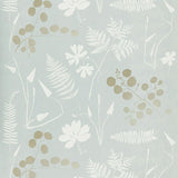 Schumacher Modern Botanical Slate Wallpaper