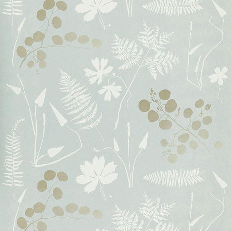 Schumacher Modern Botanical Slate Wallpaper