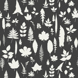 Schumacher Leaves Graphite Wallpaper