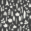 Schumacher Leaves Graphite Wallpaper