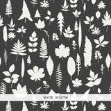 Schumacher Leaves Graphite Wallpaper