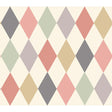 Cole & Son PUNCHINELLO CORAL & GRN Wallpaper