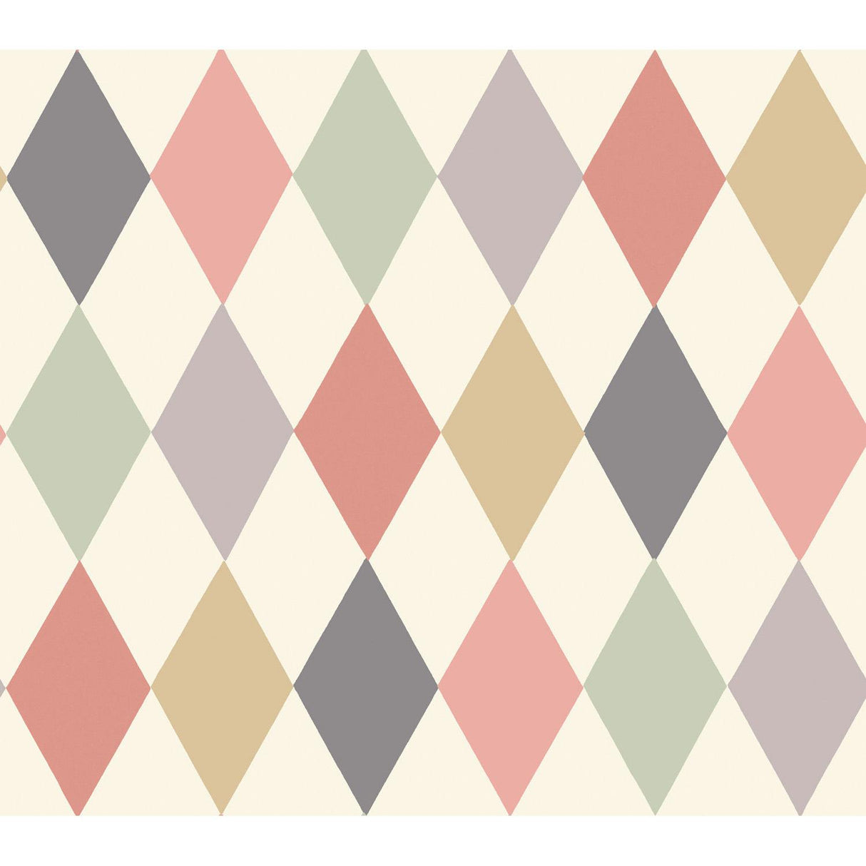 Cole & Son PUNCHINELLO CORAL & GRN Wallpaper