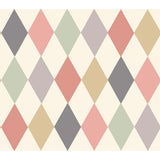 Cole & Son PUNCHINELLO CORAL & GRN Wallpaper