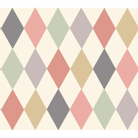 Cole & Son PUNCHINELLO CORAL & GRN Wallpaper