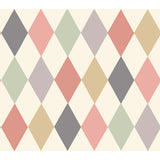 Cole & Son Punchinello Coral & Grn Wallpaper