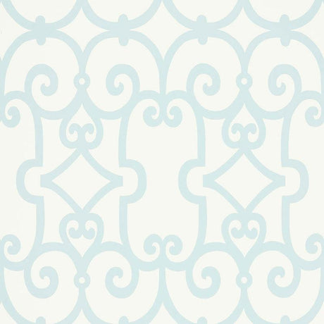 Schumacher Manor Gate Mineral Wallpaper