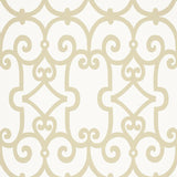 Schumacher Manor Gate Sand Wallpaper