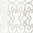 Schumacher Manor Gate Silver Wallpaper