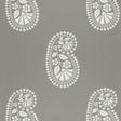 Schumacher Indore Paisley Charcoal Wallpaper