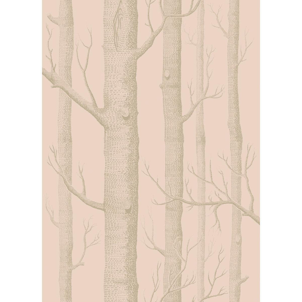 Cole & Son WOODS PINK/GILVER Wallpaper