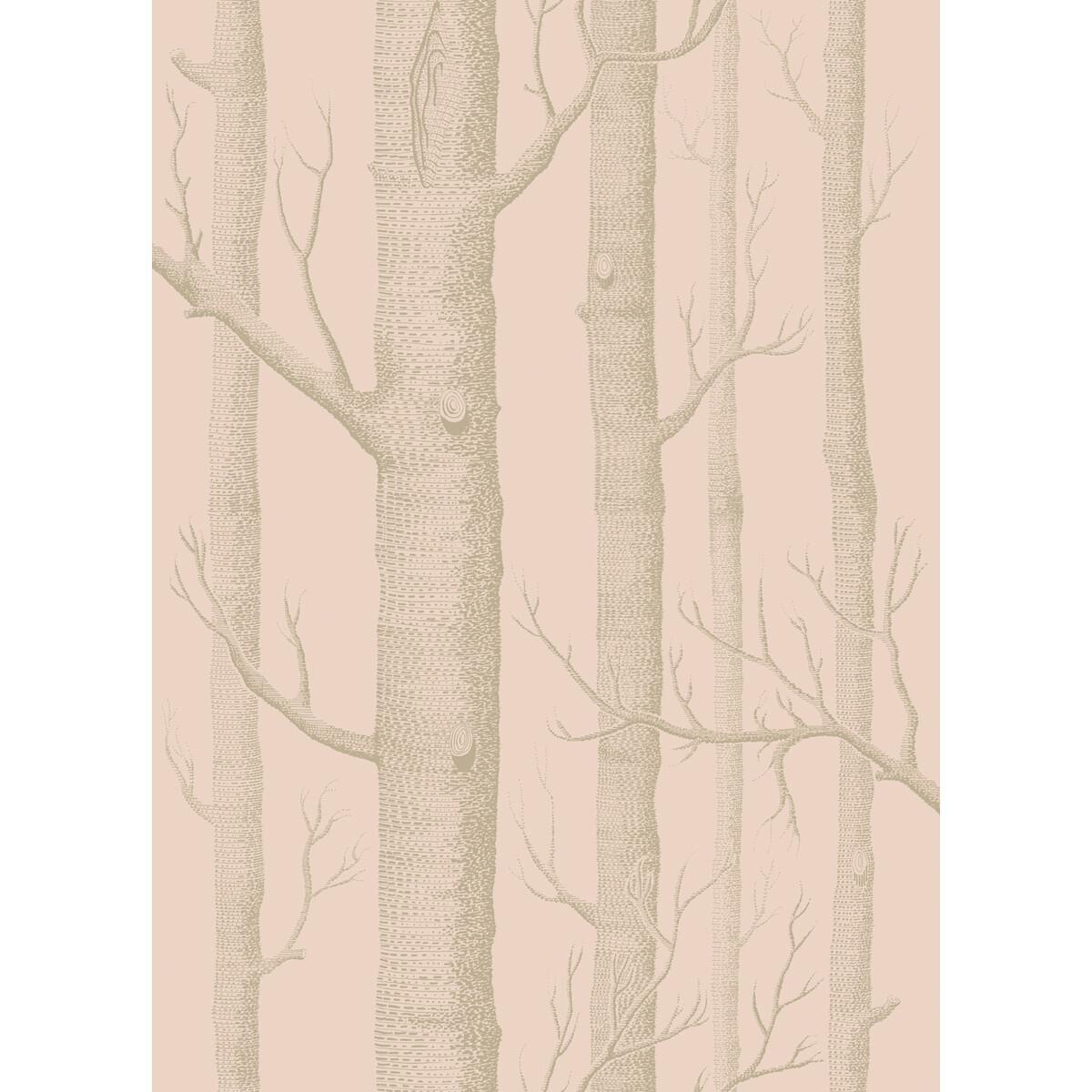 Cole & Son Woods Pink/Gilver Wallpaper