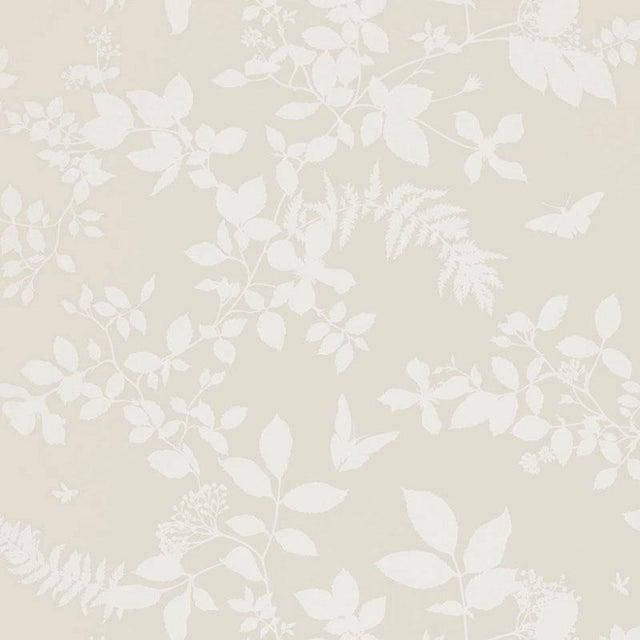 Schumacher Shadow Vine Bone Wallpaper
