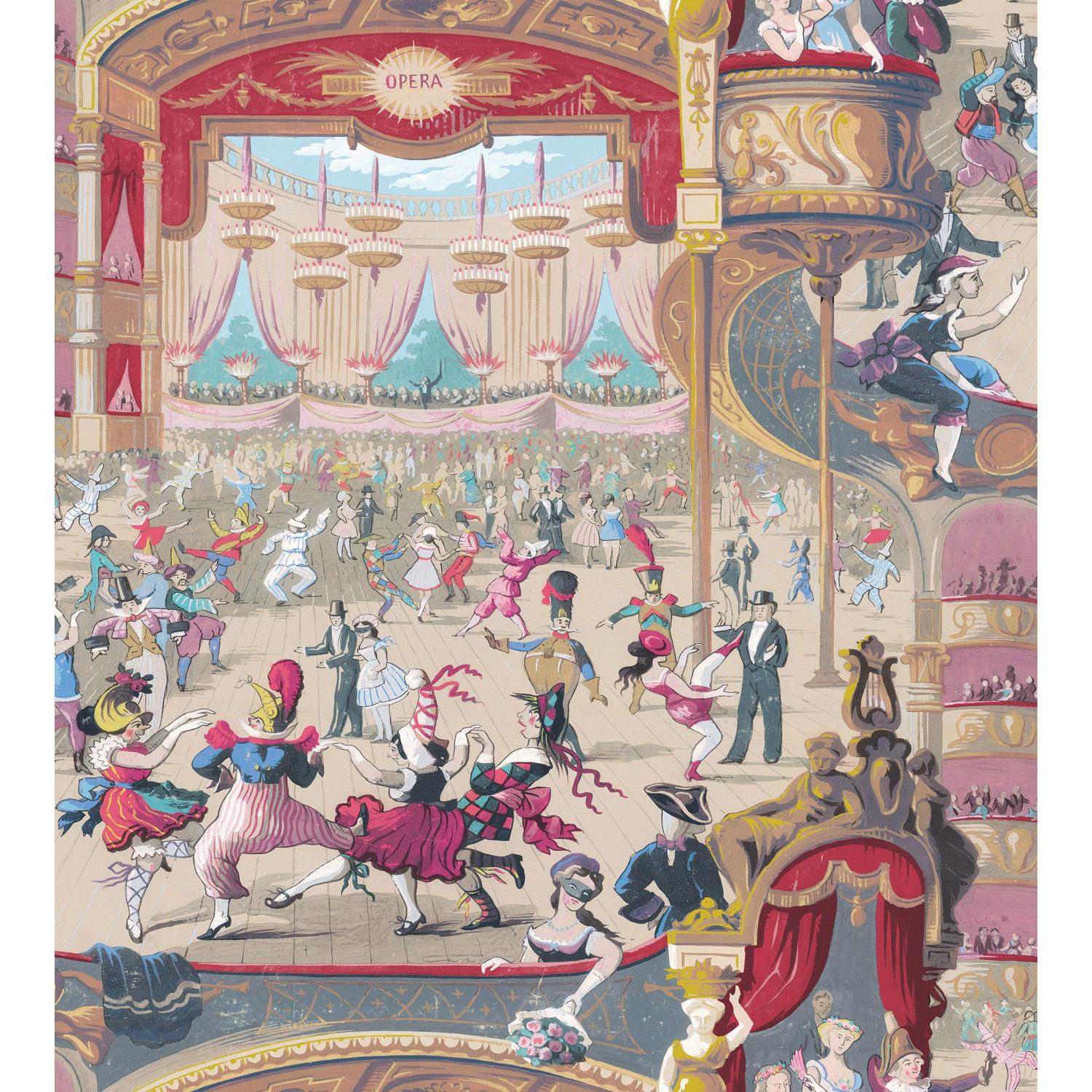 Cole & Son Cabaret Red & Yellow Wallpaper