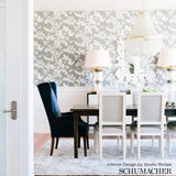 Schumacher Shadow Vine Charcoal Wallpaper