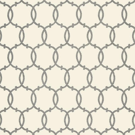 Schumacher Tracery Charcoal Wallpaper