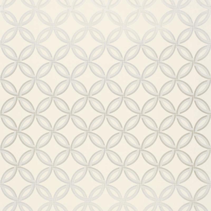 Schumacher Spherica Silver Wallpaper
