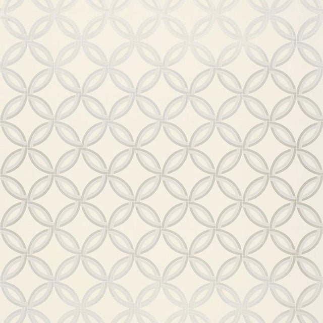 Schumacher Spherica Silver Wallpaper