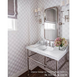Schumacher Spherica Silver Wallpaper