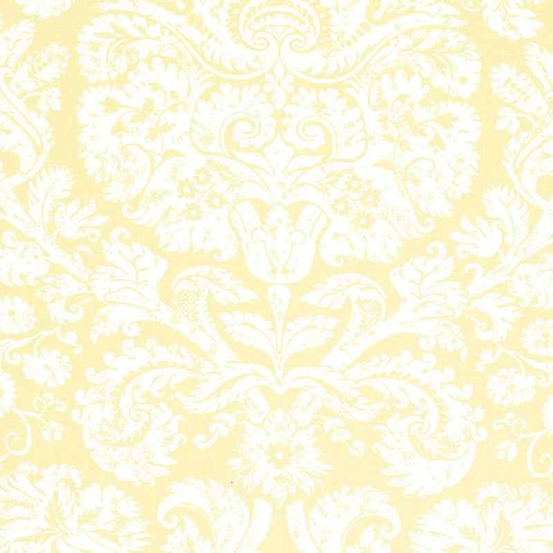 Schumacher Barresa Damask Maize Fabric