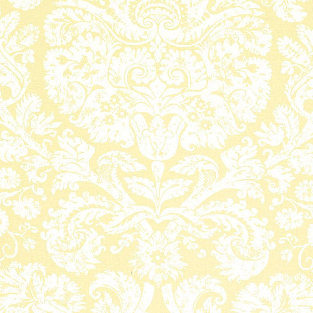Schumacher Barresa Damask Maize Fabric