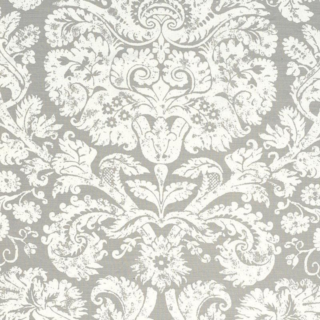 Schumacher Barresa Damask Pearl Fabric