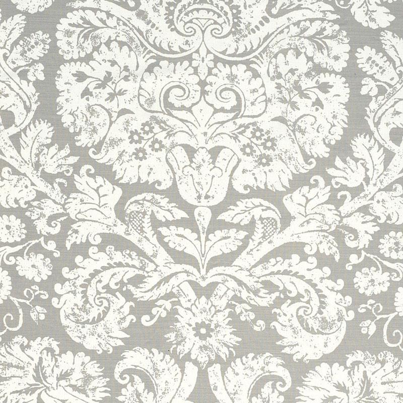 Schumacher Barresa Damask Pearl Fabric