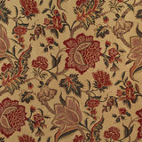 Schumacher Ceylon Floral Vine Document Fabric