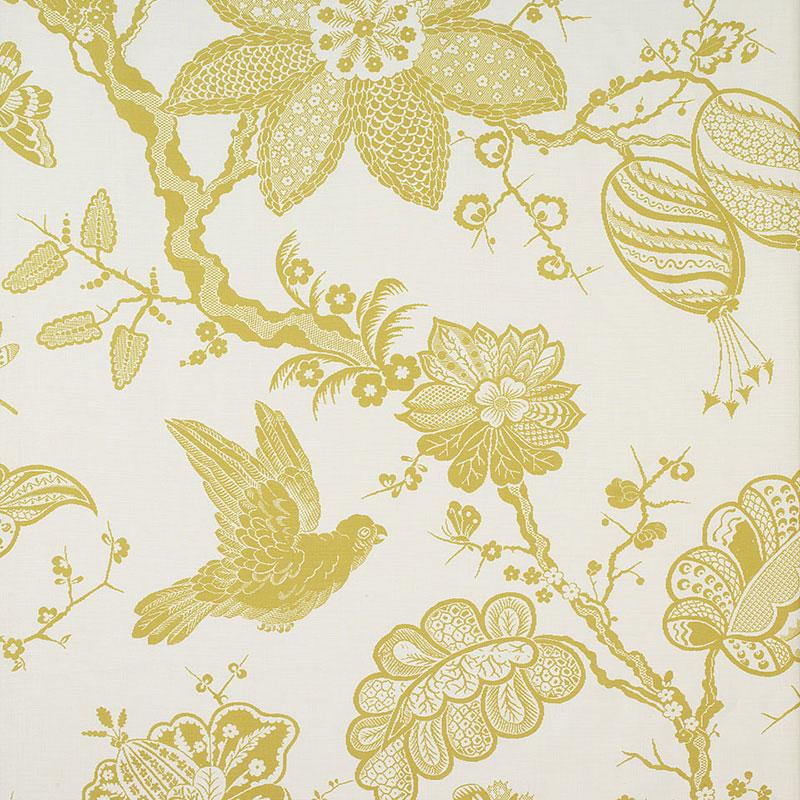 Schumacher Bali Vine Chartreuse Fabric
