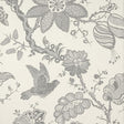 Schumacher Bali Vine Charcoal Fabric