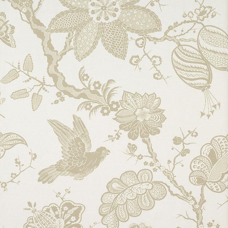 Schumacher Bali Vine Sandstone Fabric
