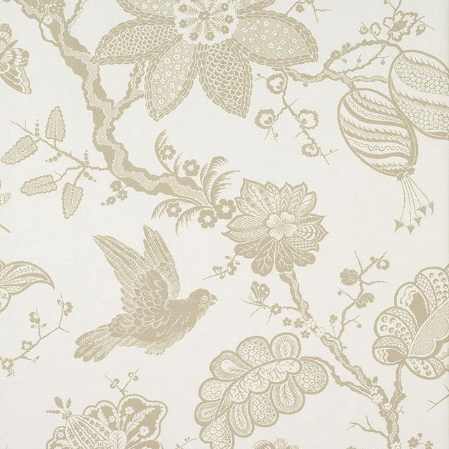 Schumacher Bali Vine Sandstone Fabric