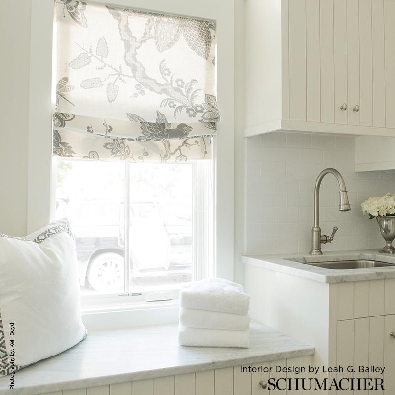 Schumacher Bali Vine Sandstone Fabric